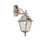 Ferroluce Applique da Esterno Gorizia A102 Metallo e Ceramica Bianco Sfumato 1 luce E27