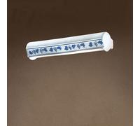 FerroLuce Lampada da parete dalle linee rustiche in ceramica decorata a mano Tri [EEK: A]