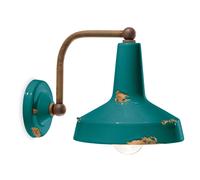 Applique Vintage Ceramica Verde Curva 1 Luce E27