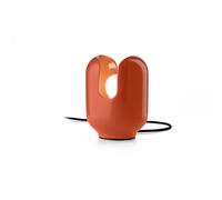 Lumetto Vintage Decò Batucada Ceramica Arancio Pokè 1 Luce E27