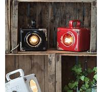 Ferroluce Lampada da tavolo vintage Lorenzo in nero Ferroluce