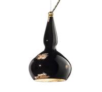 Ferroluce Lampada sospensione Ginevra anticata, nero Ferroluce