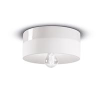 FerroLuce Plafoniera a soffitto piccola rotonda interamente in ceramica dal desi