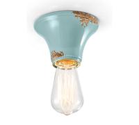 PLAFONIERA VINTAGE AZZURRO C132(VIA)