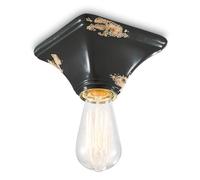 Ferroluce Plafoniera vintage C135 nera Ferroluce