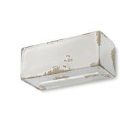 Applique Vintage Vague Vintage Ferro E Ceramica Bianco 1 Luce E27