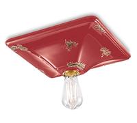 PLAFONIERA VINTAGE VINTAGE ROSSO C136VIR