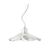 Ferroluce Retrò Sospensione 1 Luce In Ceramica Colore Argento Diam.38 Cm C1281 Lecco
