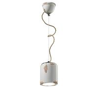 FerroLuce Lampada a sospensione con singolo diffusore in ceramica dal design ind [EEK: A]