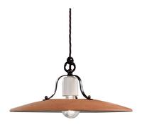 Lampadario Classico Bologna Metallo E Ceramica Nero Sfumato Rame 40Cm 1 Luce E27