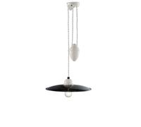 FerroLuce Sospensione grande regolabile in altezza dal design industrial B&W 77 [EEK: A]