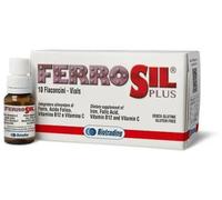 "FerroSil Plus - Integratore Ferro e Acido Folico Confezione 10 Flaconcini"
