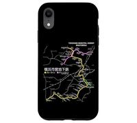 Ferrovia della linea ferroviaria giapponese della città di Yokohama - Souvenir Mappa del percorso Custodia per iPhone XR