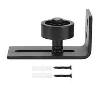 Ferrovia di guida scorrevole nera della parete del pavimento del pavimento dell'hardware della porta del granaio