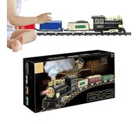 Ferrovia elettrica a batteria, giocattolo vintage con luce e | Set di giocattoli sensoriali per bambini, per casa, cameretta dei bambini, asilo, scuola materna, soggiorno, festa