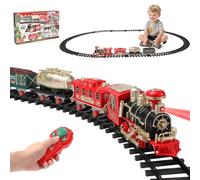 Ferrovia elettrica per bambini, Under Tree, set di treni a vapore, con fumo, faro e suono, set di treni giocattoli, telecomando treno a vapore, giocattolo regalo per bambini dai 3 anni in su