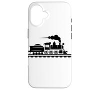 Ferrovia Grafica Locomotive Treno passeggeri Custodia per iPhone 16