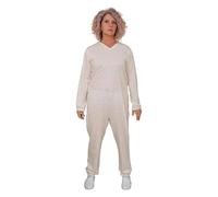 FERRUCCI COMFORT Pigiama Sanitario con Zip Posteriore Manica Lunga in Cotone da Donna - 9012 (L)