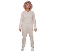 Ferrucci Pigiama Sanitario Tutone Anziani Manica Lunga Puro Cotone leggero 9012