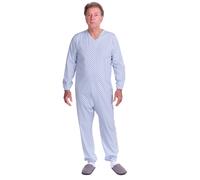 Ferrucci Pigiama Sanitario Tutone Anziani Manica Lunga Puro Cotone leggero 9012
