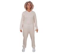 Ferrucci Pigiama Sanitario Tutone Anziani Manica Lunga Puro Cotone leggero 9012
