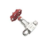 Ferrule Needle Valve J91W-160P Ferrule High Pressure Straight Through 304 Stainless Steel Globe Valve(OD12mm)