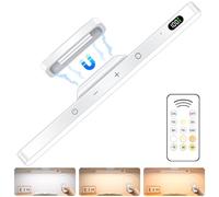 Ferswe Lampada da incasso a LED, 3 W, 2000 mAh, USB, illuminazione per armadio con telecomando, da incasso a LED, per prese, cucina, illuminazione a specchio, pareti