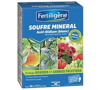 Fertiligène FSOUF75 - Zolfo minerale anti-oidio granulato naturale, 750 g, preventivo e curativo, combattimento oidio su alberi da frutto, rose e crosta - contro le malattie - Made in France