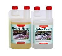 Fertilizzante bicomponente liquido minerale fioritura piante Canna Hydro Flores