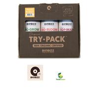 Fertilizzante biologico crescita fioritura piante biobizz trypack indoor