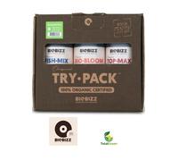 Fertilizzante biologico crescita fioritura piante biobizz trypack outdoor