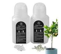 Fertilizzante vegetale - cibo per piante idroponiche biologiche, nutrienti solubili in acqua A&B | Booster di crescita essenziale, formula in rapido assorbimento per verdure, frutta, fiori, ideale per