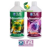 Fertilizzanti crescita fioritura liquido ghe novamax grow bloom terra aquatica