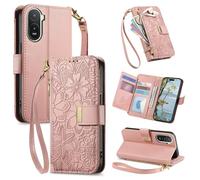 Fertuo Cover a Libro Antiurto in Pelle per Xiaomi Poco C81 Pro 4G, Rosa