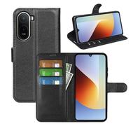 Fertuo Cover a Libro Antiurto per Poco C81 Pro/Redmi A7 Pro 4G, Nero