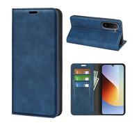 Fertuo Cover a Libro in Pelle con Porta Carte per Poco C81 Pro 4G, Blu