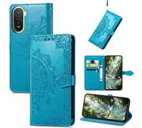 Fertuo Cover a Libro in Pelle con Porta Carte per Poco C81 Pro 4G, Blu