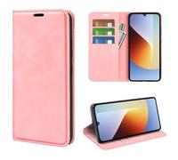 Fertuo Cover a Libro in Pelle con Porta Carte per Poco C81 Pro 4G, Rosa