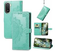 Fertuo Cover a Libro in Pelle con Porta Carte per Poco C81 Pro 4G, Verde