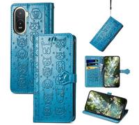 Fertuo Cover Custodia a Libro Antiurto per Xiaomi Poco C81 Pro 4G, Blu