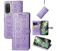 Fertuo Cover Custodia a Libro Antiurto per Xiaomi Poco C81 Pro 4G, Viola