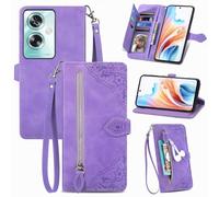 Fertuo Cover per OPPO A79 5G / Oneplus Nord N30 SE, Custodia a Libro in Pelle Flip Case con Porta Carte, Chiusura Magnetica e Cinturino [Disegni di Fiori] Portafoglio Antiurto per OPPO A79 5G, Viola
