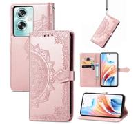 Fertuo Cover per OPPO A79 5G / Oneplus Nord N30 SE, Custodia Portafoglio a Libro in Pelle Flip Cover con Porta Carte, Chiusura Magnetica [Disegni di Mandala] Case Antiurto per OPPO A79 5G, Oro Rosa
