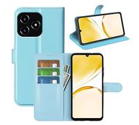 Fertuo Cover per Realme C53 / Realme Note 50, Custodia Portafoglio Cover a Libro in Pelle Flip Case con Silicone Bumper, Fibbia Magnetica, Porta Carte, Kickstand, per Realme C53, Blu