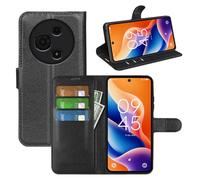 Fertuo Cover per TCL 60 SE/TCL 605, Custodia Portafoglio Cover a Libro in Pelle Flip Case Sottile con Silicone Bumper, Fibbia Magnetica, Porta Carte e Kickstand, Nero