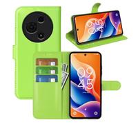 Fertuo Cover per TCL 60 SE/TCL 605, Custodia Portafoglio Cover a Libro in Pelle Flip Case Sottile con Silicone Bumper, Fibbia Magnetica, Porta Carte e Kickstand, Verde