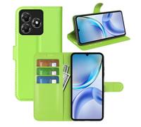 Fertuo Cover per ZTE Blade A36, Custodia Portafoglio Cover a Libro in Pelle Flip Case Sottile con Silicone Bumper, Fibbia Magnetica, Porta Carte e Kickstand, Verde