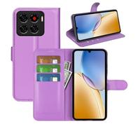 Fertuo Cover per ZTE Blade A56, Custodia Portafoglio Cover a Libro in Pelle Flip Case Sottile con Silicone Bumper, Fibbia Magnetica, Porta Carte e Kickstand, Viola