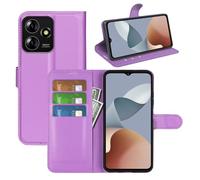 Fertuo Cover per ZTE Blade A73 4G, Custodia Portafoglio Cover a Libro in Pelle Flip Case con Silicone Bumper, Fibbia Magnetica, Porta Carte, Kickstand, per ZTE Blade A73 4G, Viola