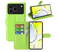Fertuo Cover per ZTE Blade A76, Custodia Portafoglio Cover a Libro in Pelle Flip Case Sottile con Silicone Bumper, Fibbia Magnetica, Porta Carte e Kickstand, Verde